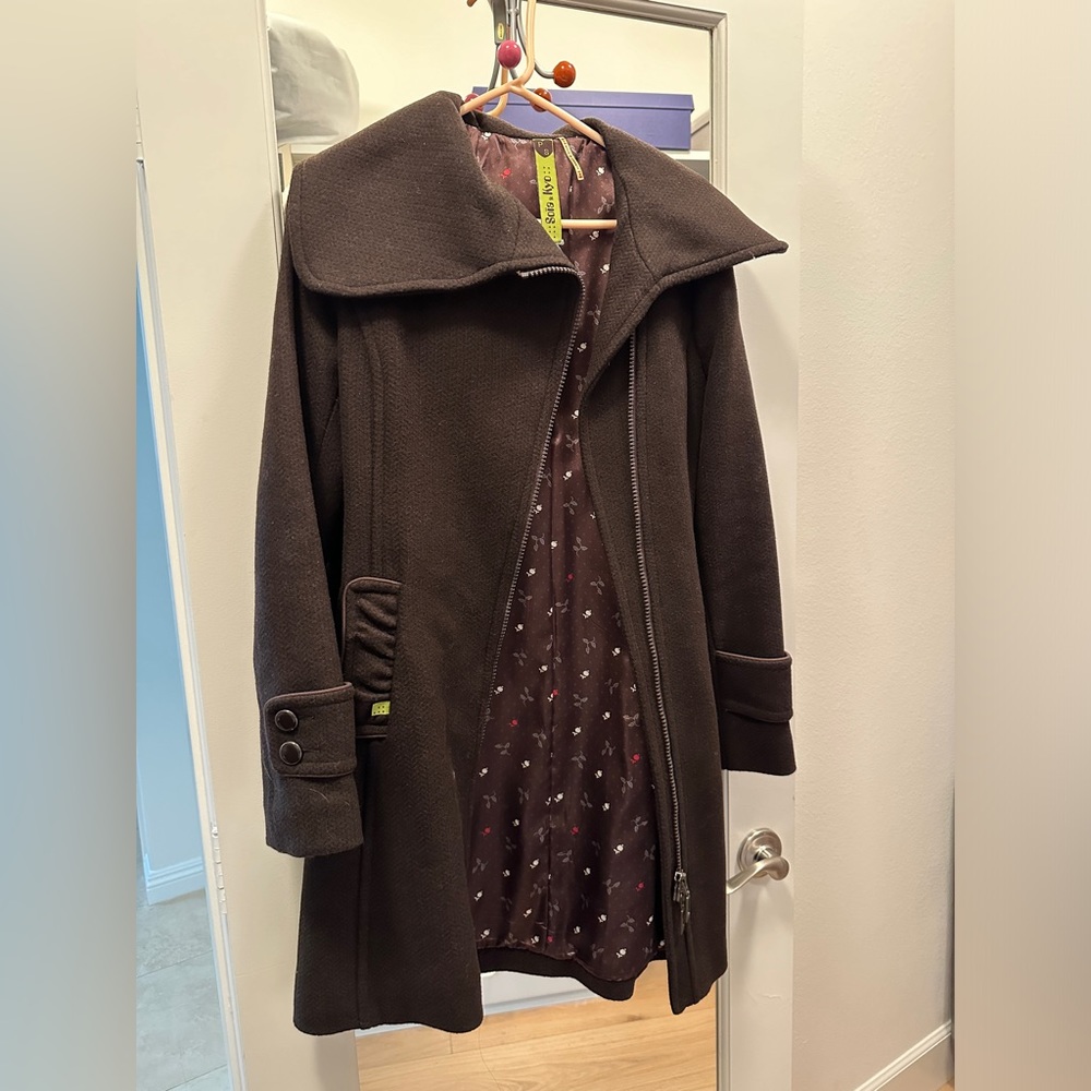 Sonia & Kyo brown coat-S